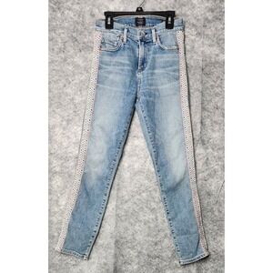 NWT Citizens of Humanity Jeans Women's 23 Blue Rocket Crop High Rise Skinny